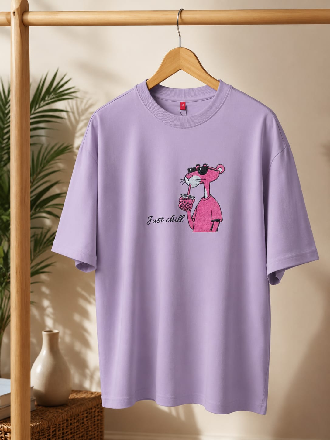 Just Chill Oversized Graphic T-Shirt