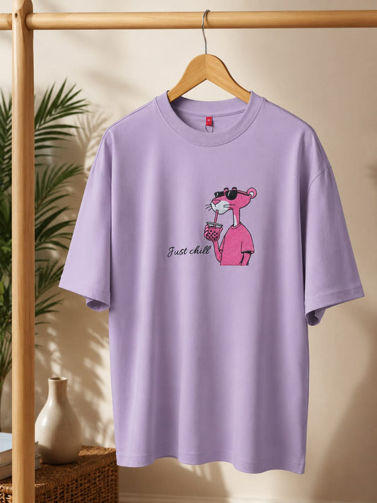 Just Chill Oversized Graphic T-Shirt